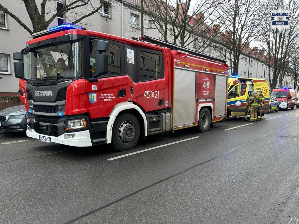 Tragiczny pożar w Gliwicach – w mieszkaniu odnaleziono ciało mężczyzny