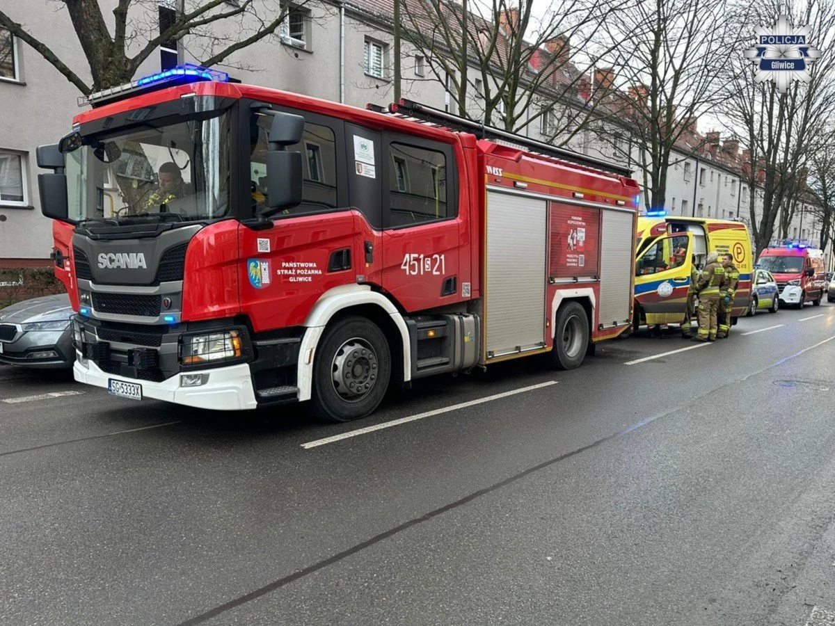 Tragiczny pożar w Gliwicach – w mieszkaniu odnaleziono ciało mężczyzny
