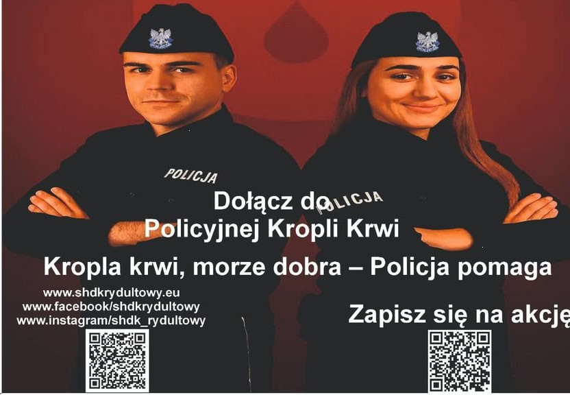 Dołącz do akcji "Policyjna Kropla Krwi" – oddaj krew, uratuj życie!