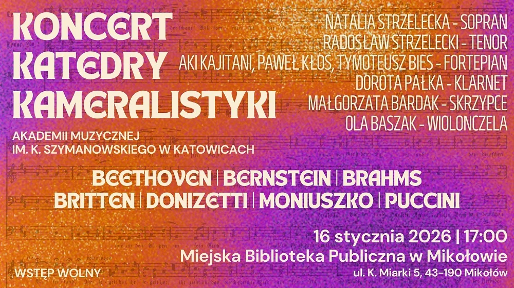 Wielka muzyczna uczta w Mikołowie – koncerty z Akademią Muzyczną w Katowicach!