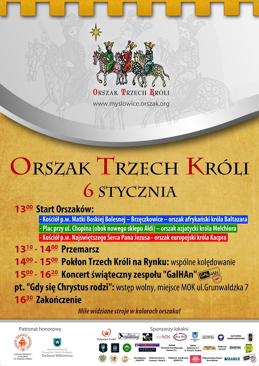 Orszak Trzech Króli 2026 w Mysłowicach – wspólne świętowanie na rynku! / fot. MOK