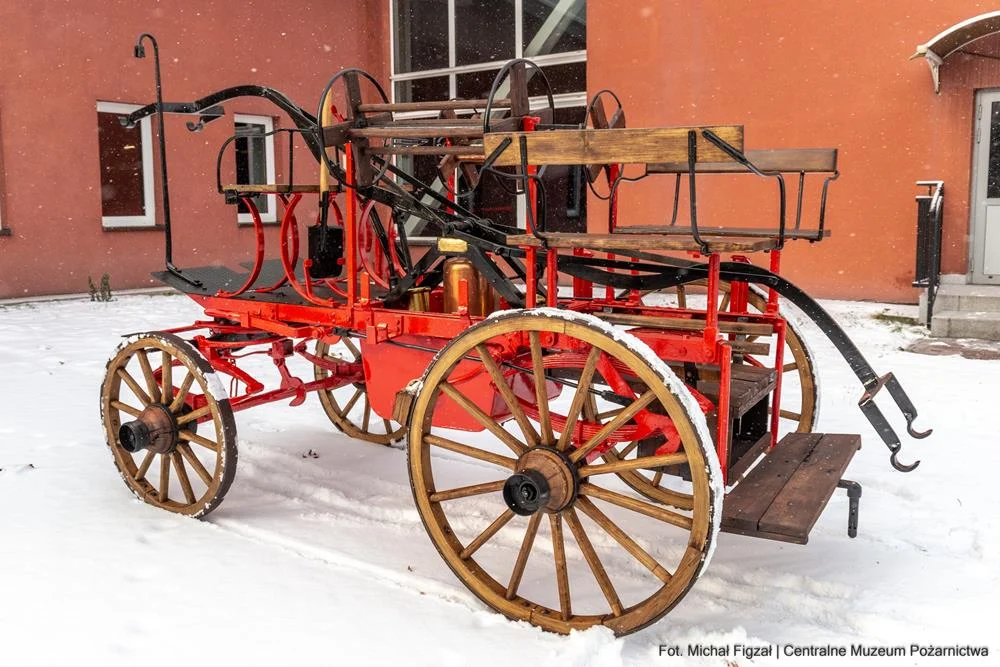 Zakończenie renowacji sikawki konnej w Centralnym Muzeum Pożarnictwa [FOTO]
