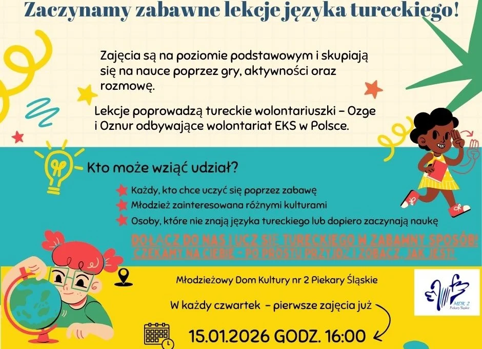 Bezpłatna nauka języka tureckiego. Startuje kurs dla początkujących z wolontariuszkami EKS