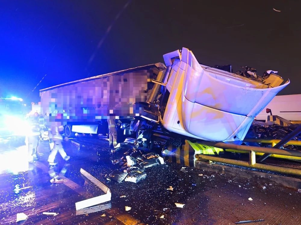 Zdarzenie z udziałem samochodu ciężarowego na A4. Ostrożnie w rejonie Żernicy