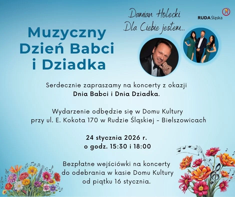 Koncert na Dzień Babci i Dziadka w Bielszowicach – Damian Holecki na scenie!