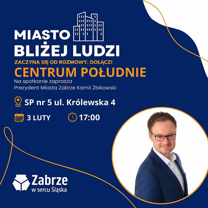 „Miasto bliżej ludzi” w Centrum Południe. Spotkanie i rozmowa o sprawach dzielnicy / fot. UM Zabrze