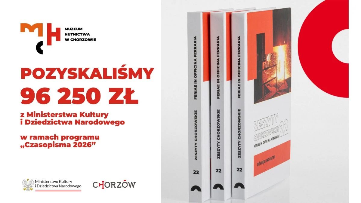 „Zeszyty Chorzowskie” z ministerialnym wsparciem. Muzeum Hutnictwa z dotacją na rozwój czasopisma
