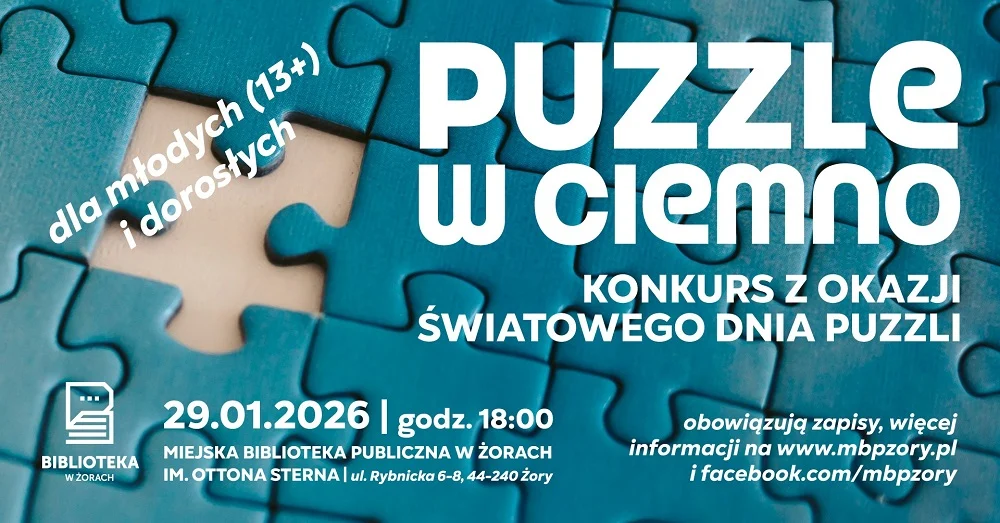 „Puzzle w ciemno” w bibliotece – układasz bez wzoru i zgadujesz, co powstało