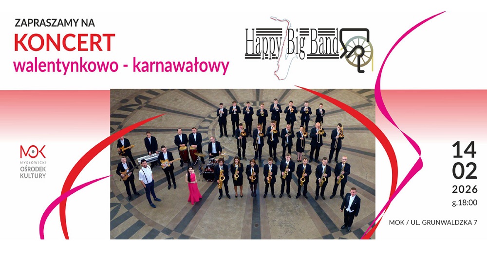 Walentynkowy koncert Happy Big Band – niezapomniany wieczór w Mysłowicach