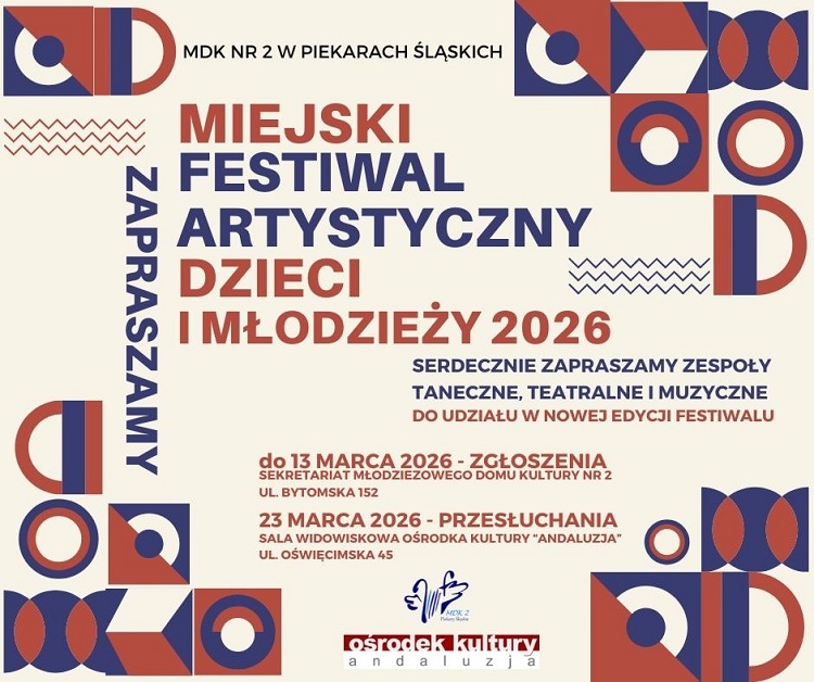 Zgłoś swój zespół na Miejski Festiwal Artystyczny Dzieci i Młodzieży 2026! / fot. MDK2 Piekary Śląskie