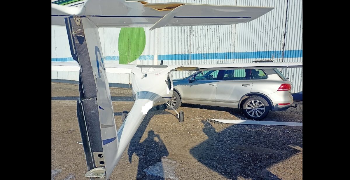 Kolizja dwóch samolotów i samochodu. Groźne zdarzenie na rybnickim lotnisku