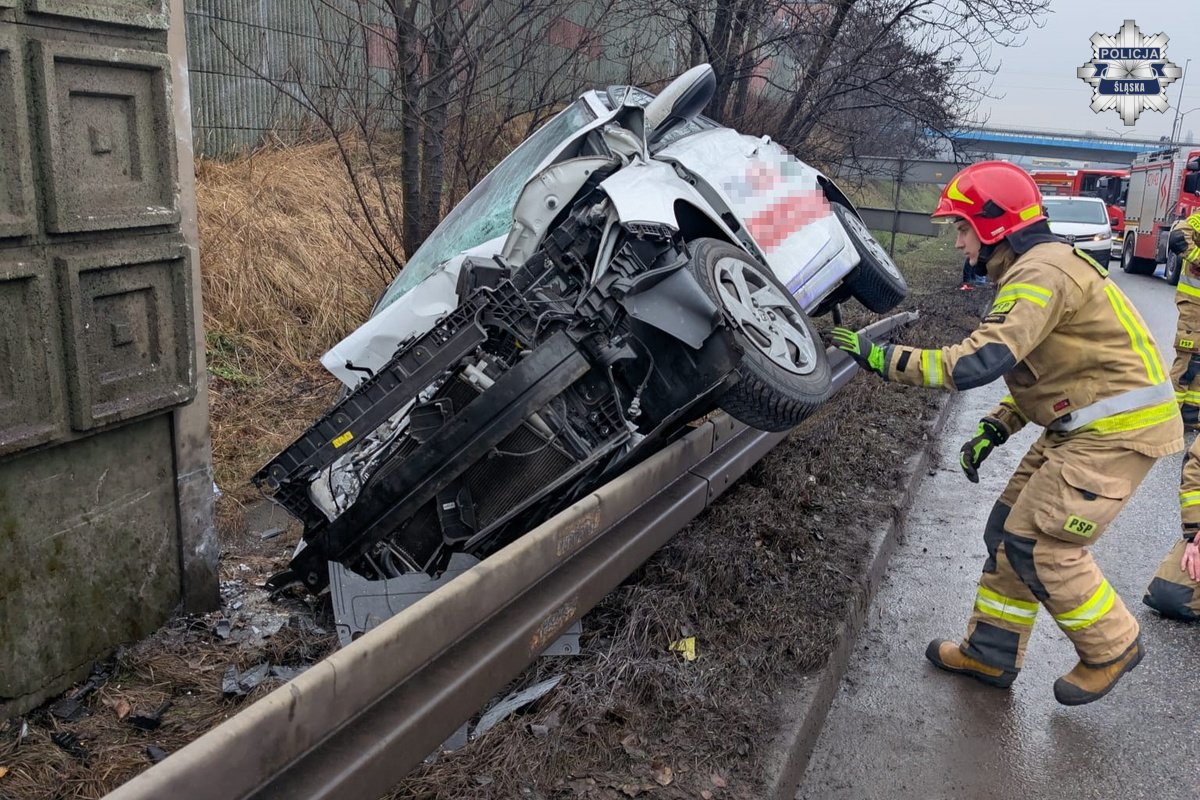 Zablokowane pasy na DTŚ przed zjazdem na Świętochłowice – Uwaga na utrudnienia!