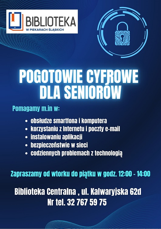 Pogotowie Cyfrowe dla Seniorów w Piekarach Śląskich – bezpłatna pomoc technologiczna! / fot. MBP Piekary Śląskie