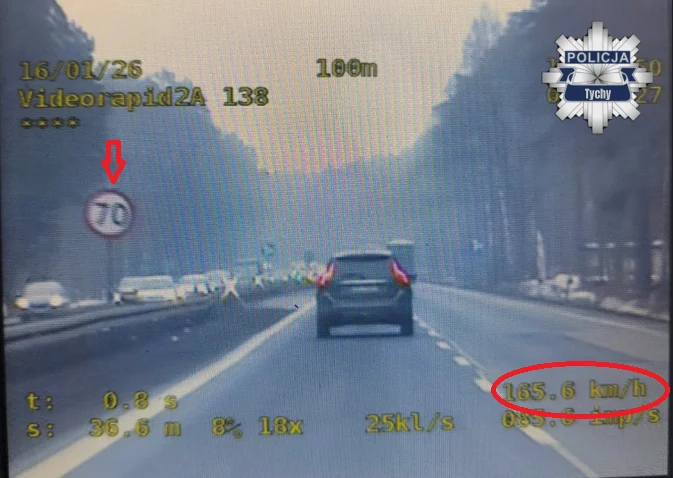 50-latek zatrzymany za nadmierną prędkość i brak prawa jazdy - 165 km/h na drodze krajowej