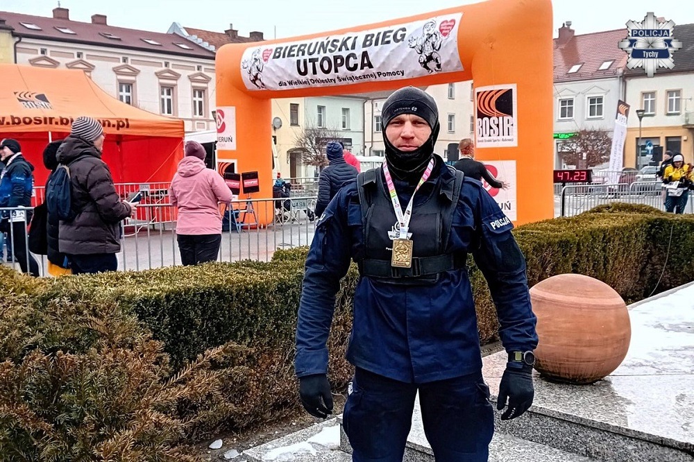 Policjant z Tychów na czołowej pozycji w „Bieruńskim Biegu Utopca”