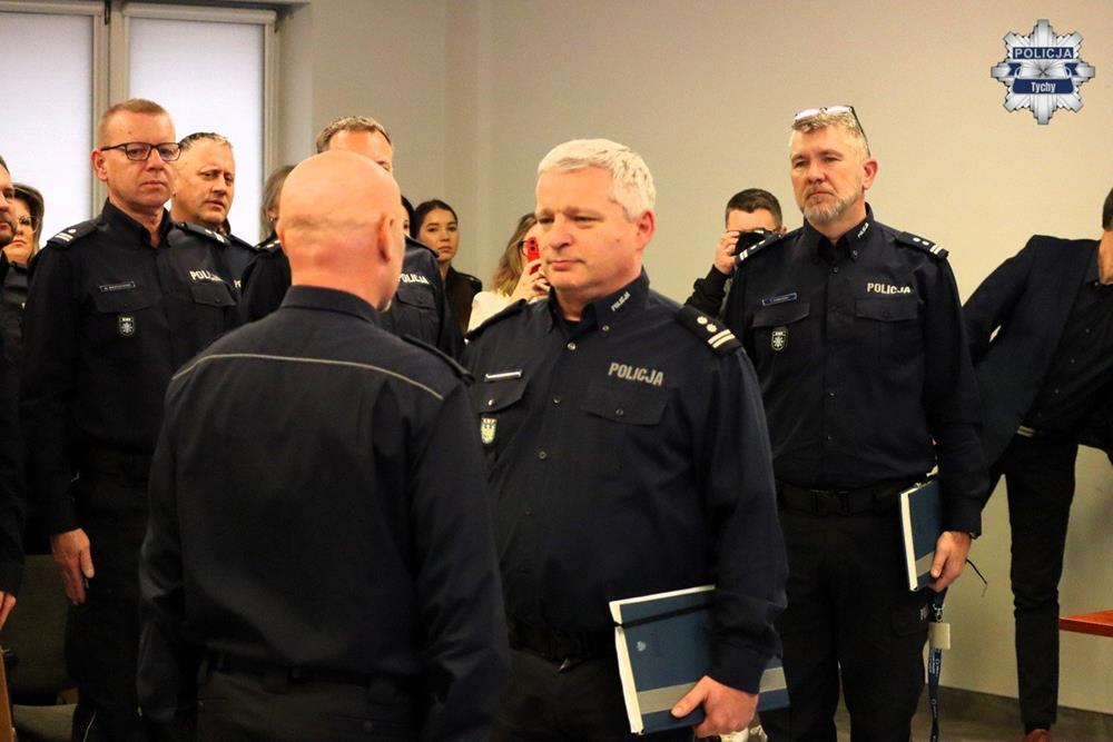Roczne podsumowanie pracy policji w Tychach – narada Komendy Miejskiej Policji