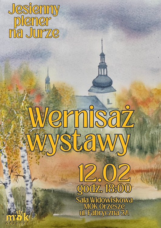 Wernisaż wystawy "Jesienny Plener na Jurze" w Orzeszu / fot. MOK Orzesze