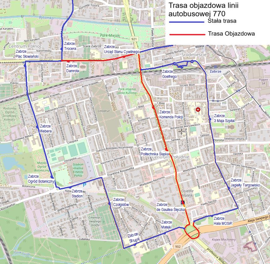 Zmiany w organizacji ruchu i komunikacji autobusowej w Zabrzu – 31 stycznia