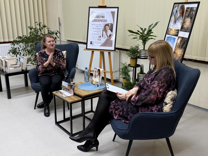 Spotkanie autorskie z Katarzyną Grochowską w Mysłowicach: premiera „Białego szkwału”