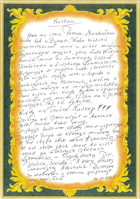 Drewniane serce dla Żor – wzruszający gest Pana Romana / fot. MOK Żory