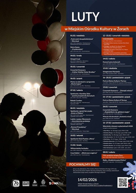 Luty w Miejskim Ośrodku Kultury w Żorach - sprawdź program / fot. MOK Żory