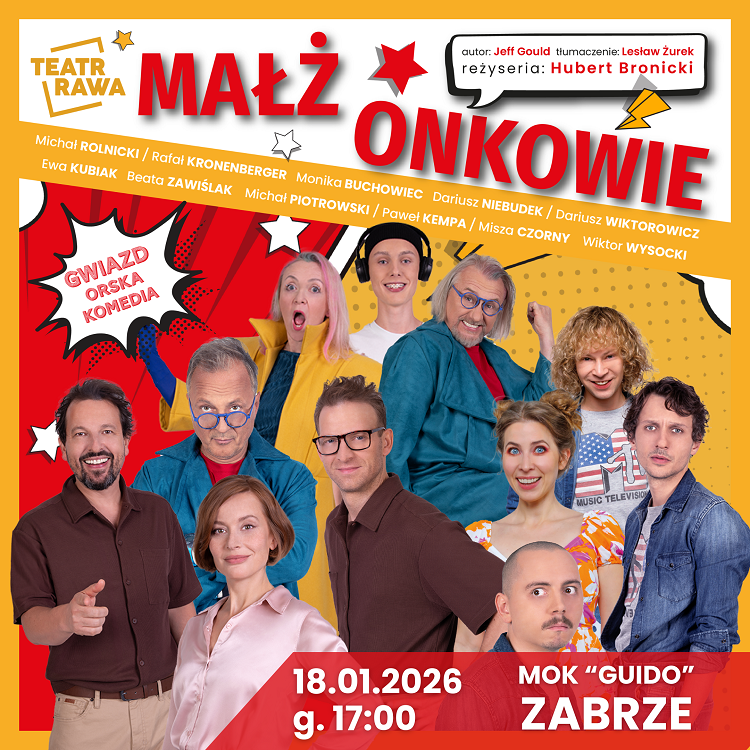 „Małżonkowie” – Zwariowana komedia na karnawałowy wieczór w Zabrzu / fot. MOK Zabrze