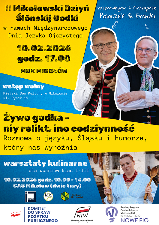 II Mikołowski Dziyń Ślōnskij Godki – spotkanie o języku i humorze Śląska! / fot. MDK Mikołów