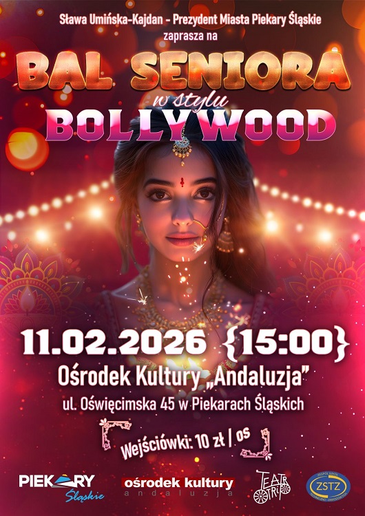 Bal Seniora 2026 w klimacie Bollywood – bilety już w sprzedaży! / fot. UM Piekary Śląskie