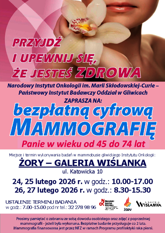 Bezpłatna mammografia w Żorach – mobilny mammobus już w lutym / fot. UM Żory