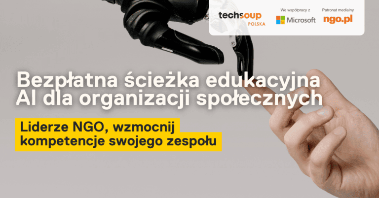 AI w NGO – bezpłatne kursy online dla organizacji pozarządowych