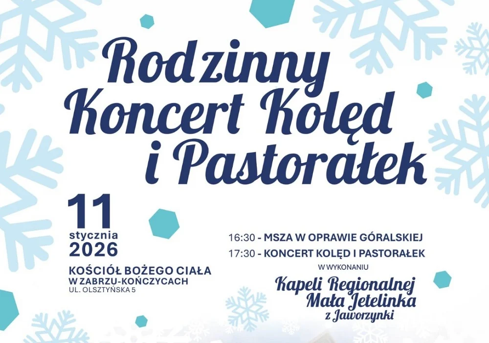 Rodzinny Koncert Kolęd i Pastorałek w Zabrzu