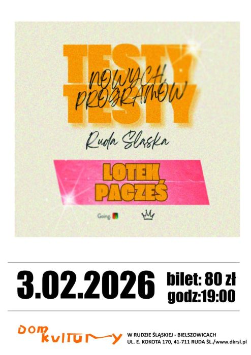 Stand-up Lotek / Pacześ