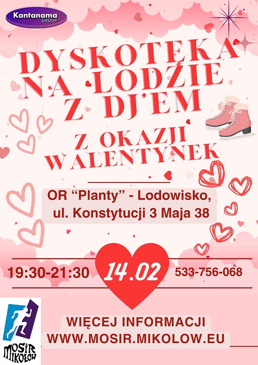 Walentynkowa Dyskoteka na Lodzie w Mikołowie – niezapomniany wieczór na łyżwach / fot. MOSiR Mikołów