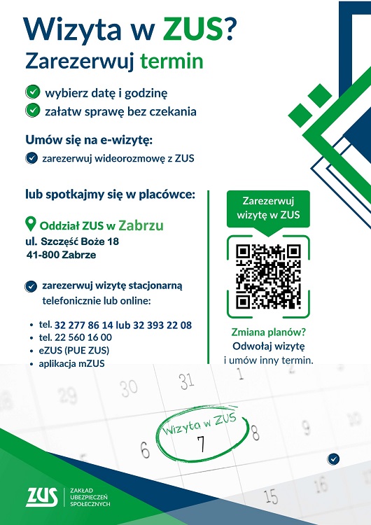 Rezerwacja wizyt w ZUS będzie standardem. Od stycznia 2026 ważna zmiana / fot. UM Zabrze