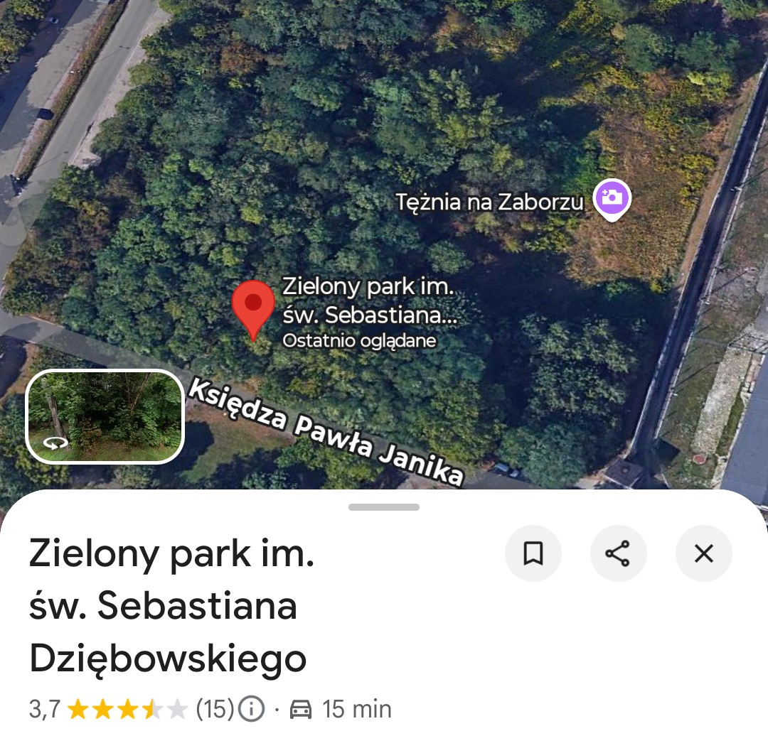 Uwaga, psikus! Św. Sebastian Dziębowski patronem parku? Przez chwilę tak