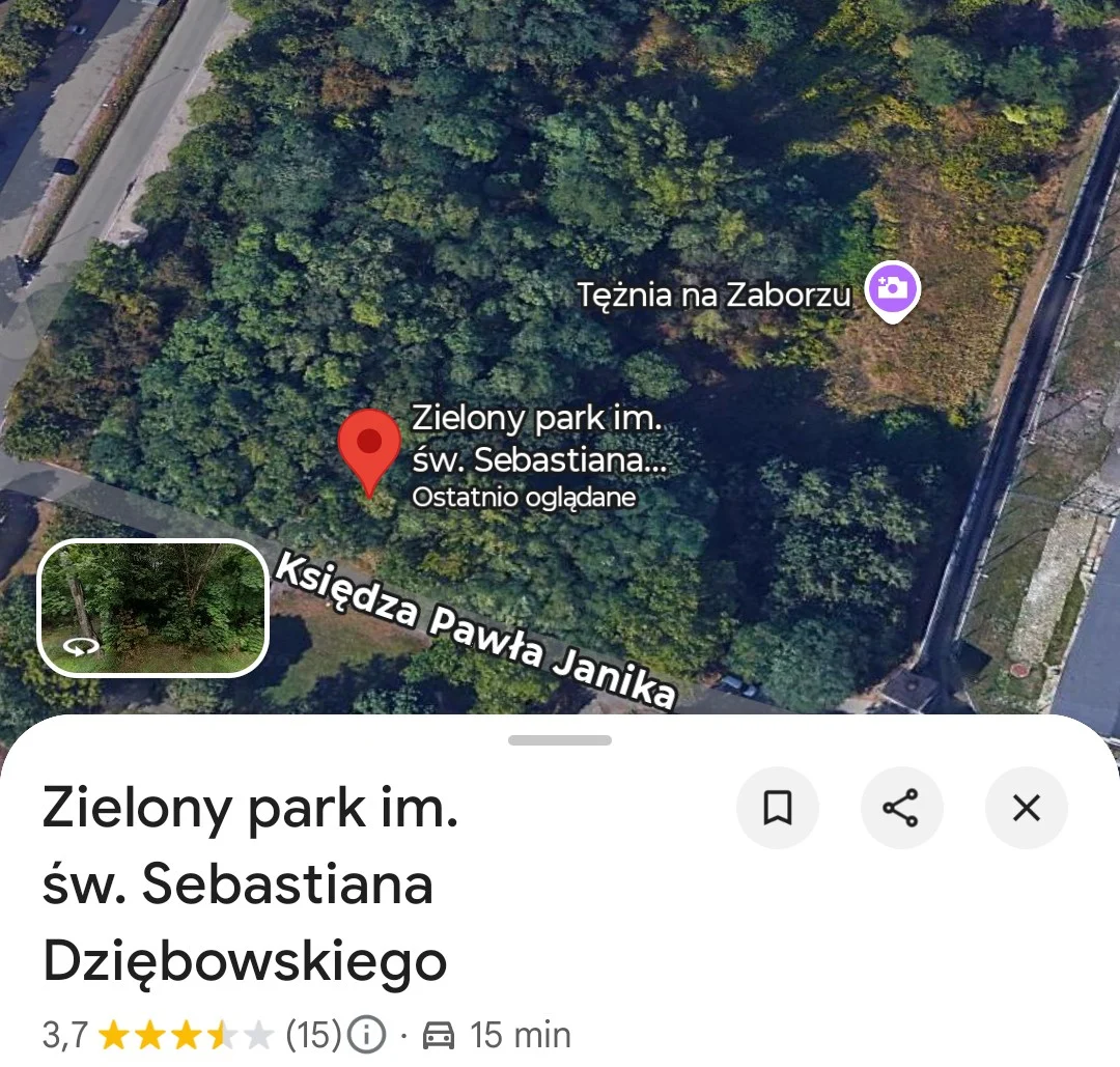 Uwaga, psikus! Św. Sebastian Dziębowski patronem parku? Przez chwilę tak