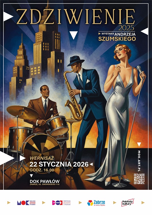 „Zdziwienie 2025” – wystawa Andrzeja Szumskiego w DOK Pawłów / fot. MOK Zabrze