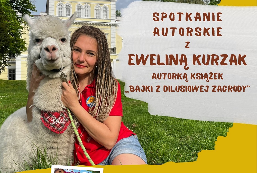 Spotkanie z Eweliną Kurzak i alpakami w bibliotece