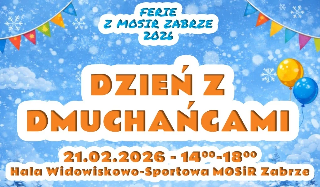 Dzień z dmuchańcami w MOSiR Zabrze – idealna zabawa na ferie!