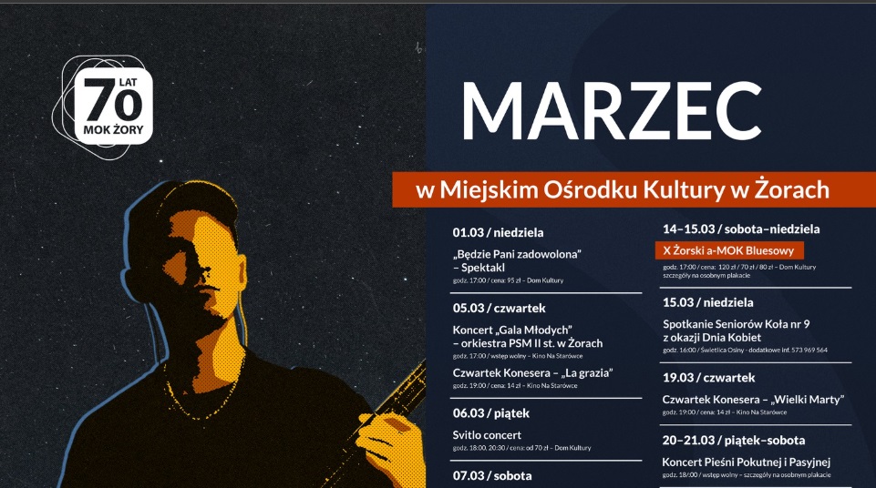 Wydarzenia kulturalne w Żorach – marzec 2026