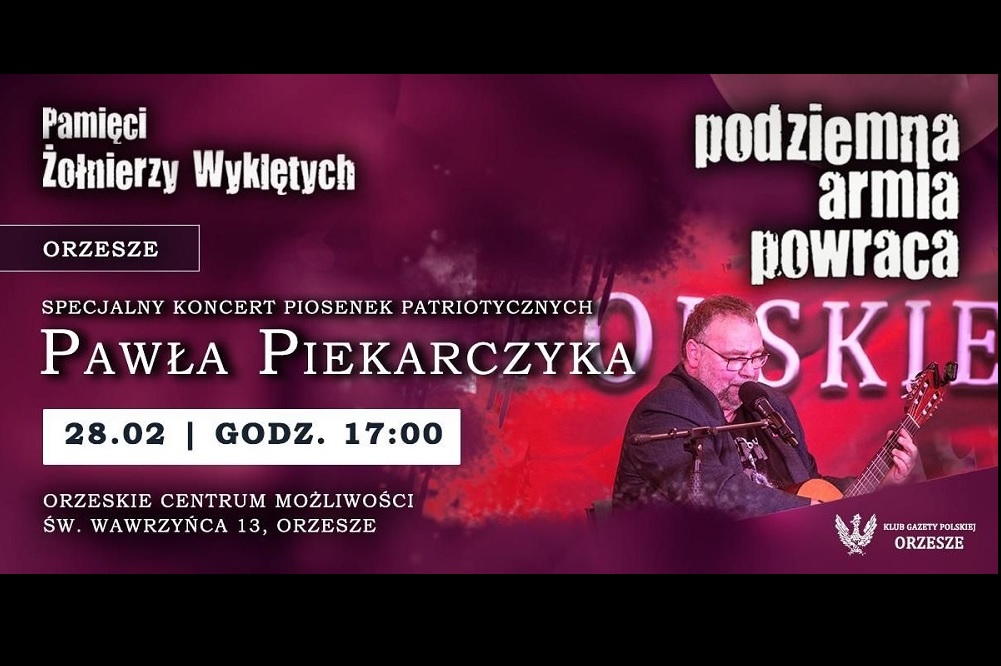 „Podziemna armia powraca” – wyjątkowy koncert w Orzeszu