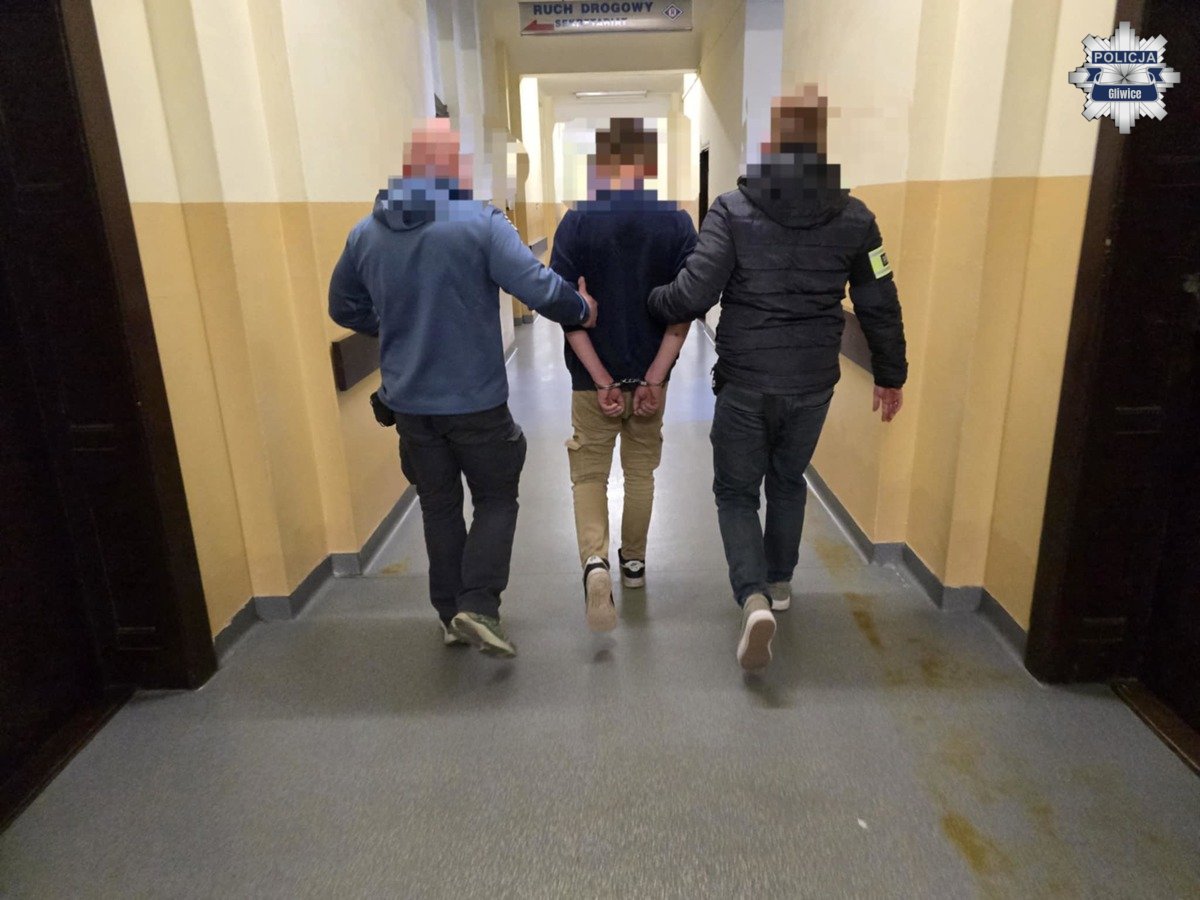 Rozbój w centrum Gliwic. Dwóch mężczyzn aresztowanych po ataku na 29-latka