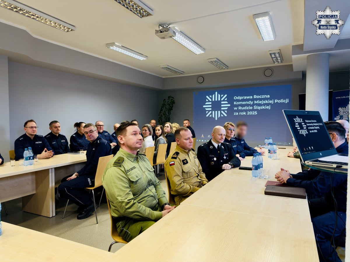 Mniej wypadków, więcej kontroli. Policja w Rudzie Śląskiej podsumowała 2025 rok