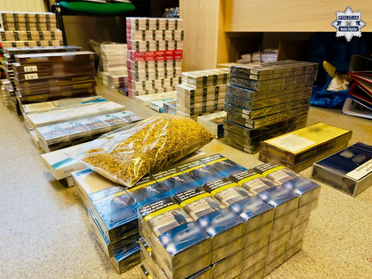 Nielegalne papierosy na targowisku w Rudzie Śląskiej. Straty na 30 tys. zł
