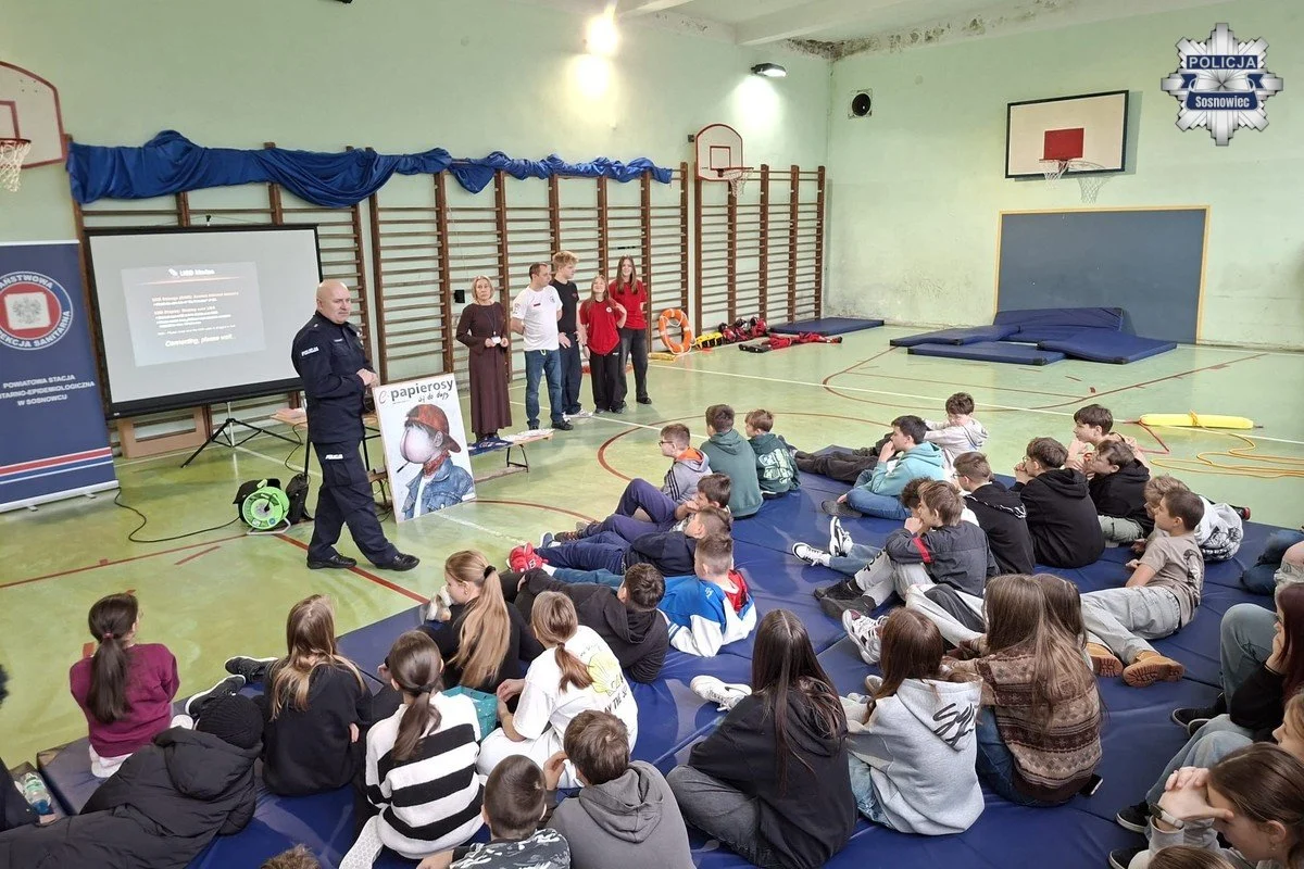 Bezpieczne ferie 2026 – profilaktyczne spotkanie z uczniami Szkoły Podstawowej nr 29 w Sosnowcu