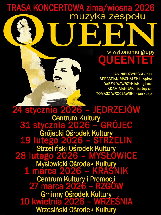 Największe hity Queen na żywo w Mysłowicach / fot. MOK