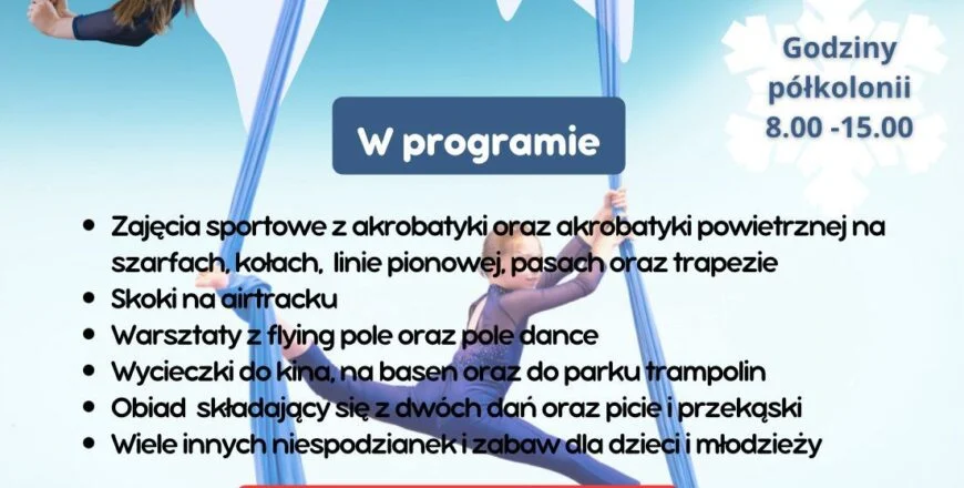Ferie pełne ruchu i atrakcji w IV LO w Zabrzu – akrobatyka, wycieczki i warsztaty!