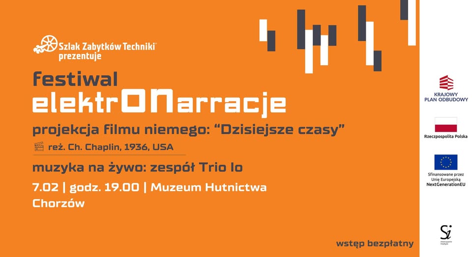 Film niemy z muzyką na żywo w Chorzowie. Chaplin zabrzmi w Muzeum Hutnictwa