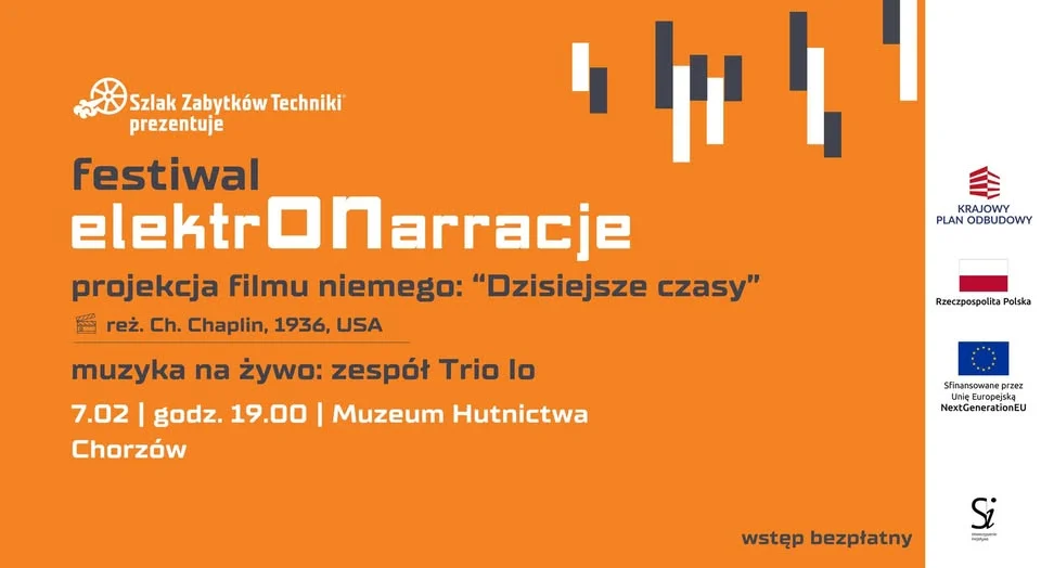 Film niemy z muzyką na żywo w Chorzowie. Chaplin zabrzmi w Muzeum Hutnictwa