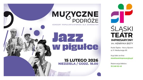 Muzyczne Podróże – "Jazz w pigułce" – koncert popularyzatorski dla dorosłych